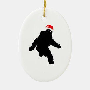 Ornamento De Cerâmica Sasquatch Claus