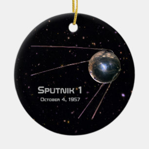 Ornamento De Cerâmica Satélite Sputnik 1
