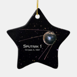 Ornamento De Cerâmica Satélite Sputnik 1