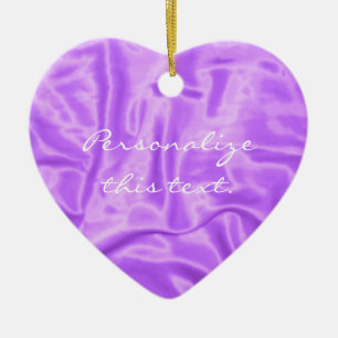 Ornamento De Cerâmica Satin-Enfeites de natal Roxo