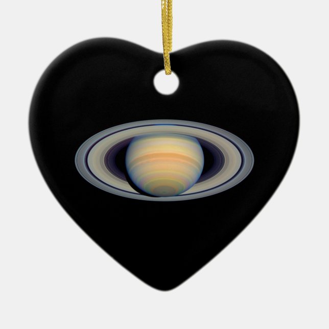 Ornamento De Cerâmica Saturn (telescópio de Hubble) (Frente)