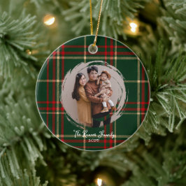 Ornamento De Cerâmica Saudação personalizável de fotos no dia da mãe do