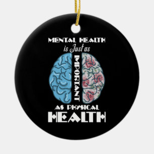 Ornamento De Cerâmica Saúde Mental É Importante Como Saúde Física