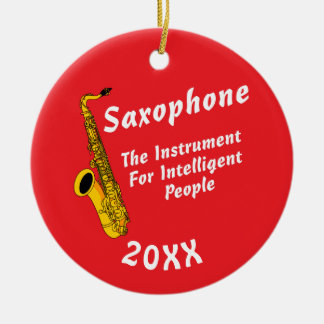 Ornamento De Cerâmica Saxofone Inteligente