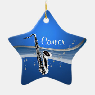 Ornamento De Cerâmica Saxofone musical