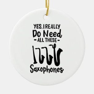 Ornamento De Cerâmica Saxofone - Tipos de Saxofone