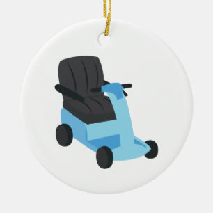 Ornamento De Cerâmica Scooter