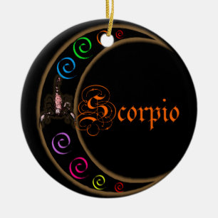 Ornamento De Cerâmica Scorpio