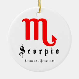 Ornamento De Cerâmica Scorpio, 23 de outubro - 21 de novembro
