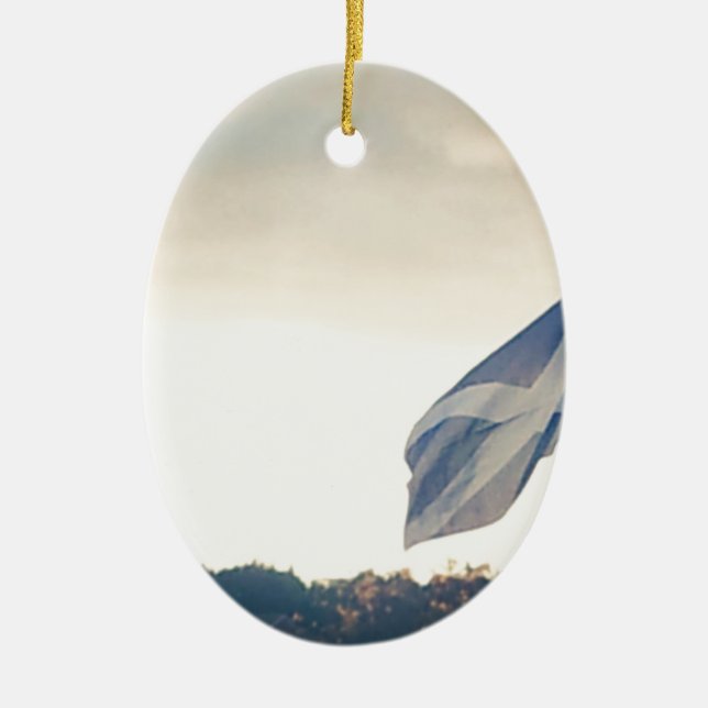 Ornamento De Cerâmica Scotland o bravo (Frente)