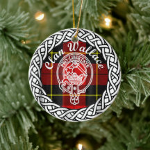 Scottish Clan Wallace Tartan e Crest