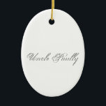 Ornamento De Cerâmica Script simples monograma<br><div class="desc">Personalize-o com este modelo de produtos fácil de usar. 3d Monograma para um presente personalizado para você ou seus entes queridos. Monogramas e nomes de texto são fáceis de mudar para atender às suas necessidades. Adicione uma cor de fundo ou mude a imagem para se adequar ao seu gosto pessoal....</div>