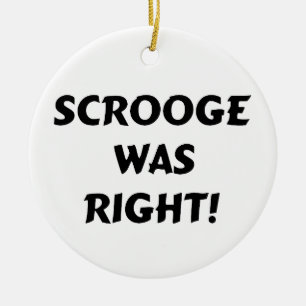 Ornamento De Cerâmica Scrooge estava certo