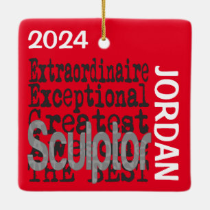 Ornamento De Cerâmica Scultor Extraordinário PERSONALIZADO