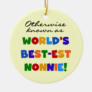 Ornamento De Cerâmica Se não sabido como presentes do Melhor-est Nonnie