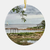 Sea iew Beach Madison, Connecticut Ornament