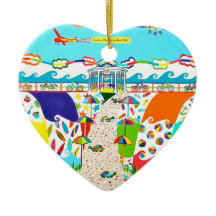 Sea Isle City, NJ Heart Ornament