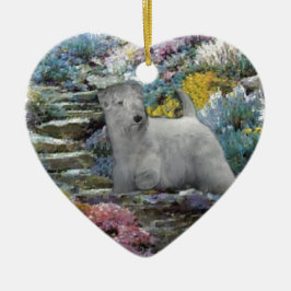 Ornamento De Cerâmica Sealyham Terrier Art