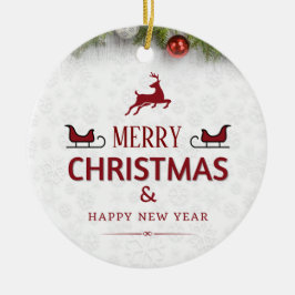 Ornamento De Cerâmica Seasonal Ornament Set