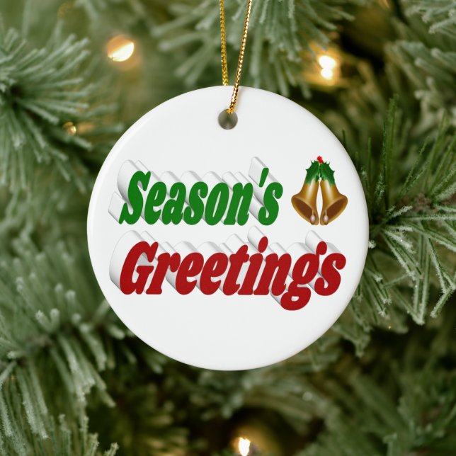 Ornamento De Cerâmica Seasons Saudações Belos Natal (Árvore)