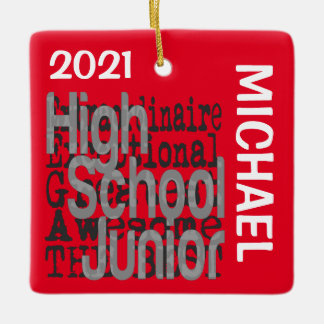 Ornamento De Cerâmica Segundo grau Junior Extraordinário PERSONALIZADO