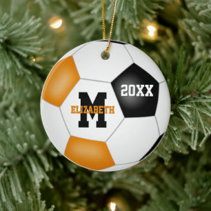 Ornamento De Cerâmica seleção de rapazes negros cor de laranja