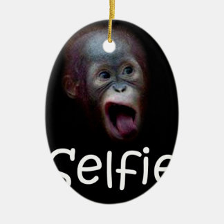 Ornamento De Cerâmica Selfie