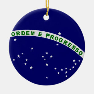Ornamento De Cerâmica Selo brasileiro