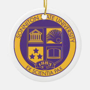 Ornamento De Cerâmica Selo da universidade estadual de Sonniton -