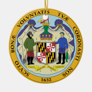 Ornamento De Cerâmica Selo do estado de Maryland