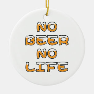 ORNAMENTO DE CERÂMICA SEM CERVEJA SEM VIDA