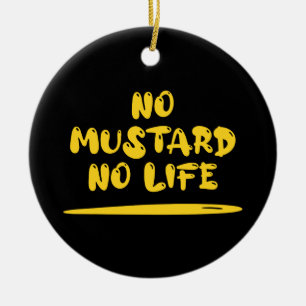 Ornamento De Cerâmica Sem Mostarda Sem Vida