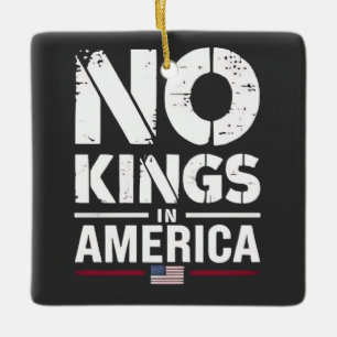 Ornamento De Cerâmica Sem Reis na Bandeira Americana Patriótica