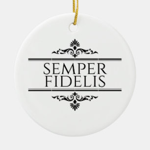 Ornamento De Cerâmica Semper Fidelis