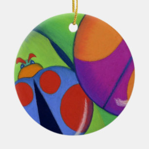 Ornamento De Cerâmica Senhora Insetos