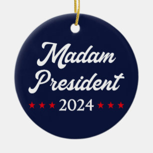 Ornamento De Cerâmica Senhora Presidente 2024 I - Kamala Harris