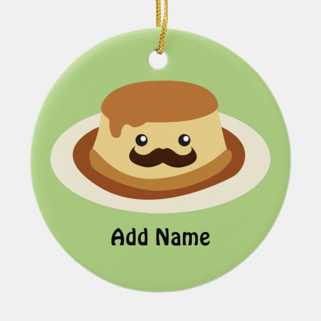 Ornamento De Cerâmica Señor Flan (Frente)