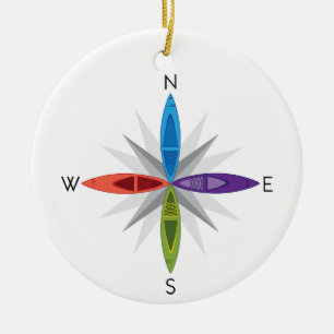 Ornamento De Cerâmica Sentidos do caiaque