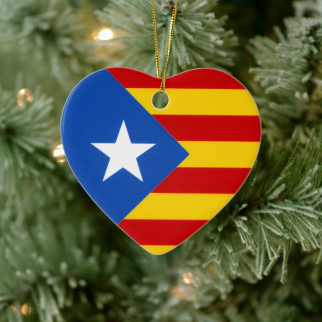 Ornamento De Cerâmica Senyera Estelada (Árvore)