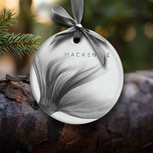 Ornamento De Cerâmica Sereia Luxe XMAS   Cauda azul Turquesa