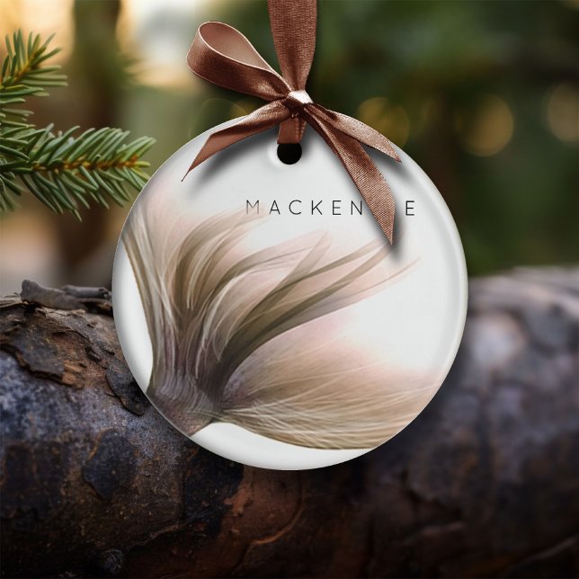 Ornamento De Cerâmica Sereia Posh Tail | Dusty Terracotta Peach Personal (Criador carregado)