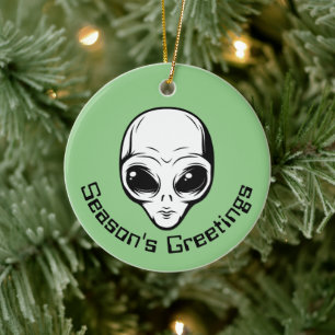 Ornamento De Cerâmica Serem Extraterrestres de Alienígenas Espaciais