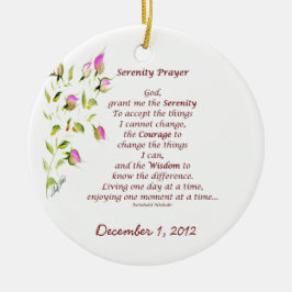 Ornamento De Cerâmica Serenity Prayer Ornament