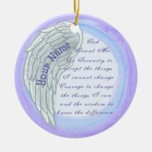 Ornamento De Cerâmica Serenity Prayer Ornament Christian