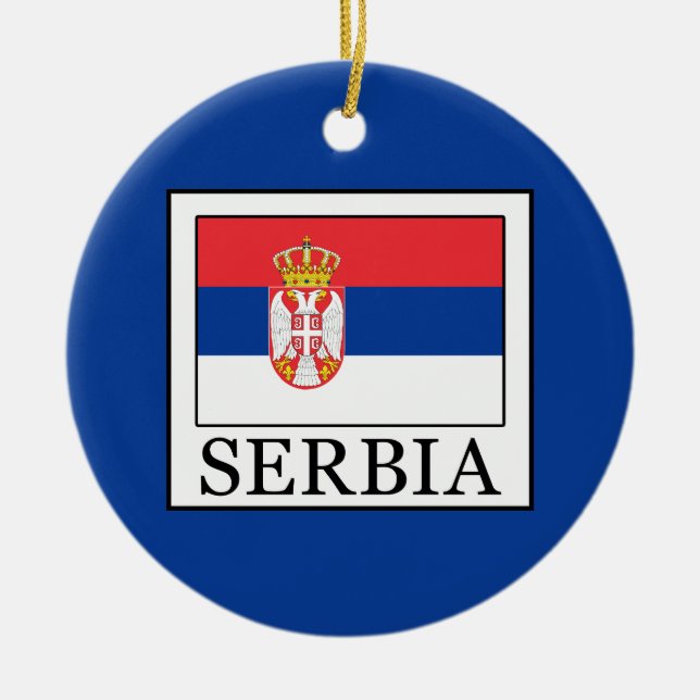 Ornamento De Cerâmica Sérvia (Frente)