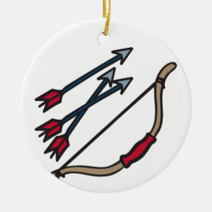Ornamento De Cerâmica Setas de arco