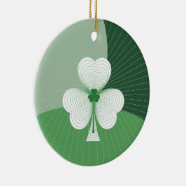 Ornamento De Cerâmica Shamrock Cascade