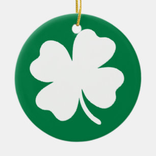 Ornamento De Cerâmica Shamrock Ornament
