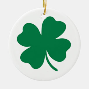 Ornamento De Cerâmica Shamrock Ornament