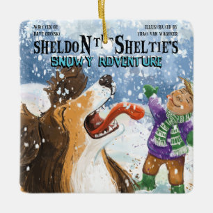 Ornamento De Cerâmica Sheldon o Sheltie